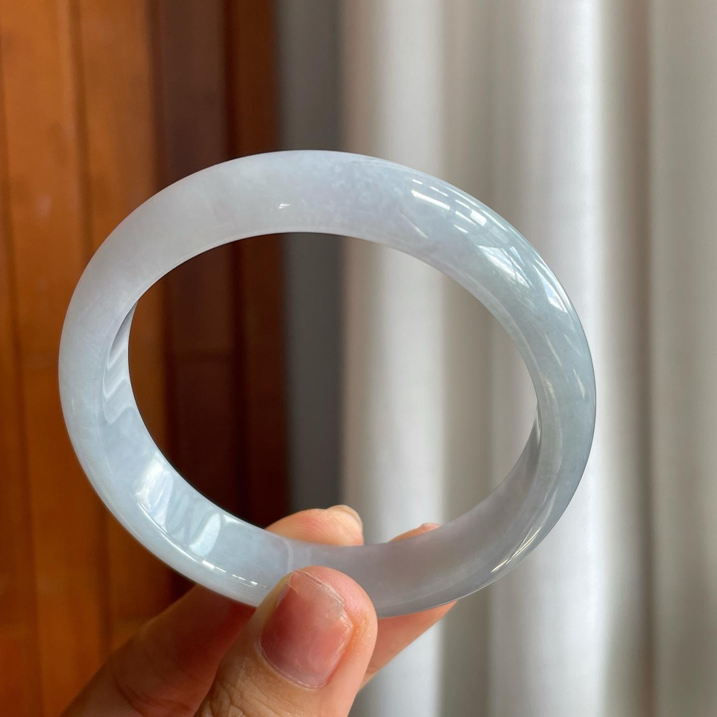 糯冰翡翠平安镯（58.6mm）（yc215240）