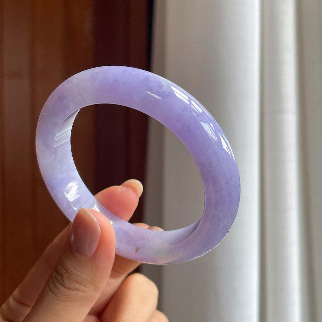 糯冰紫罗兰翡翠平安镯（54mm）（yc406270）