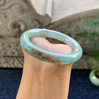 细糯种晴底飘红翡圆条手镯（55.2mm）（yc248093）