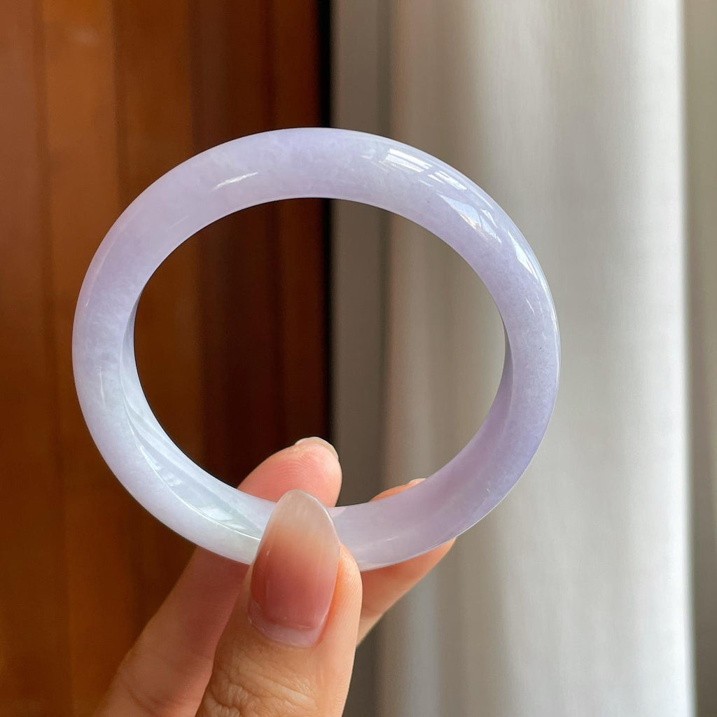 糯冰紫罗兰翡翠平安镯（51.5mm）（yc311443）