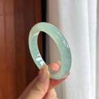 糯冰晴底贵妃镯 53圈 天然缅甸A货翡翠（yc457142）
