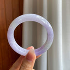 糯冰紫罗兰翡翠平安镯（54.8mm）（yc318678）