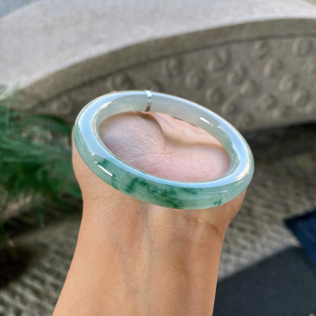 细糯种飘花圆条手镯（54.2mm）（yc305686）