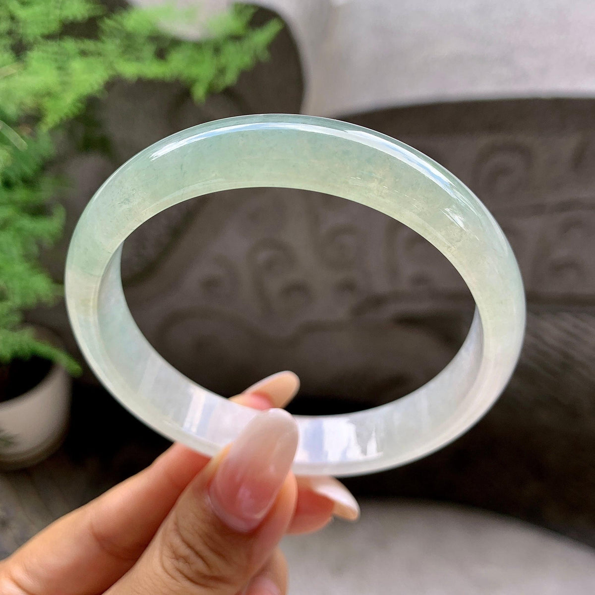 细糯种晴底平安镯（61.5mm）（yc203700）