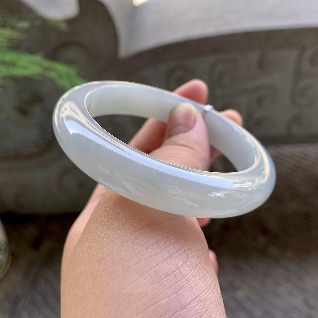 细糯种淡晴底平安镯（57.8mm）（yc199586）