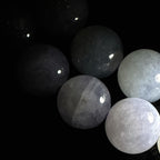 细糯种淡紫罗兰珠串项链 天然缅甸A货翡翠（yc455573）