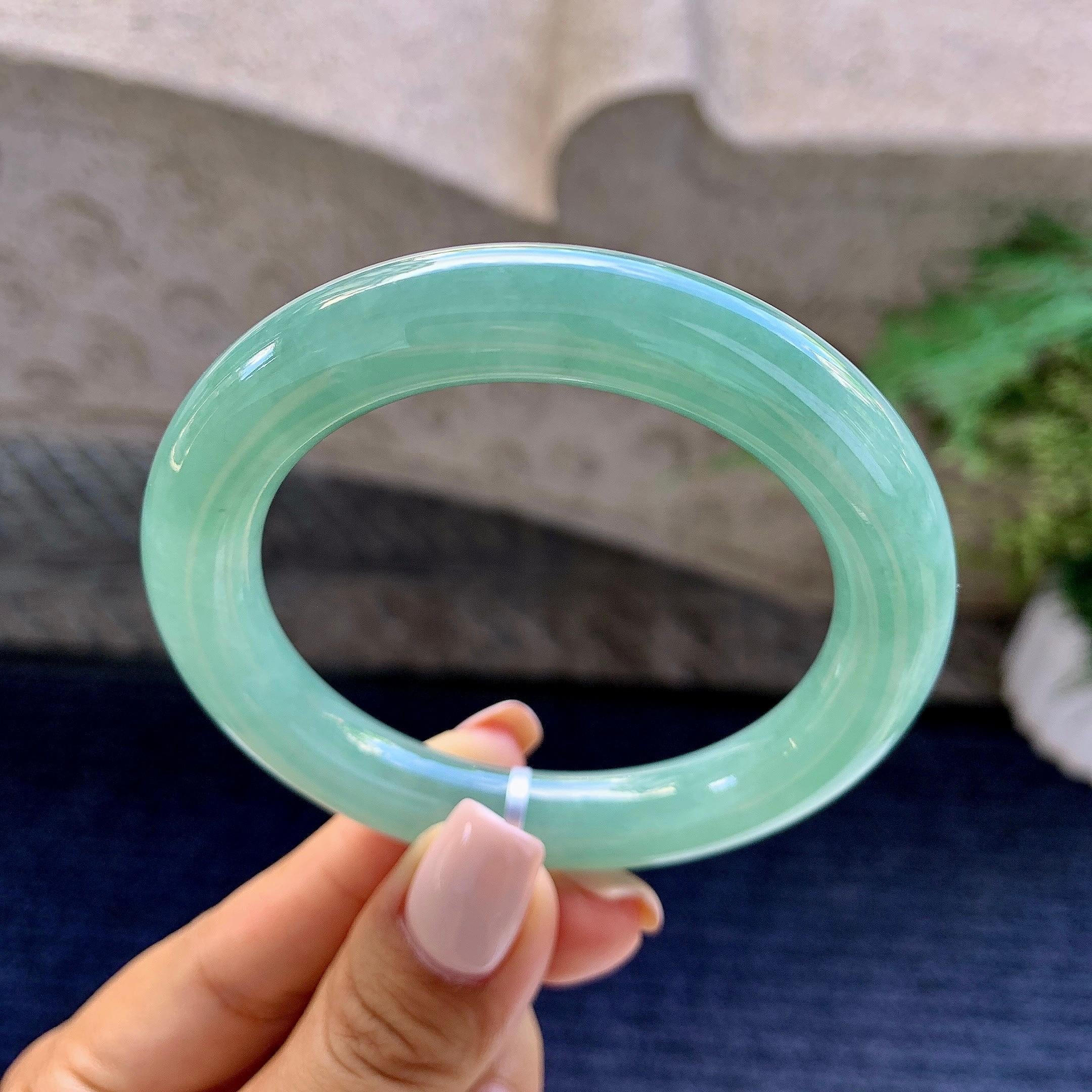 细糯种晴底圆条手镯（54mm）（yc223962）