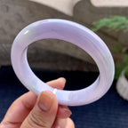 糯种淡紫底平安镯（58mm）（yc194569）
