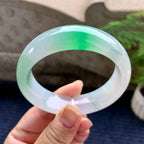 糯冰种飘绿宽版轮胎手镯（59mm）（yc252994）