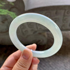 细糯种淡晴底圆条手镯（55.2mm）（yc199585）