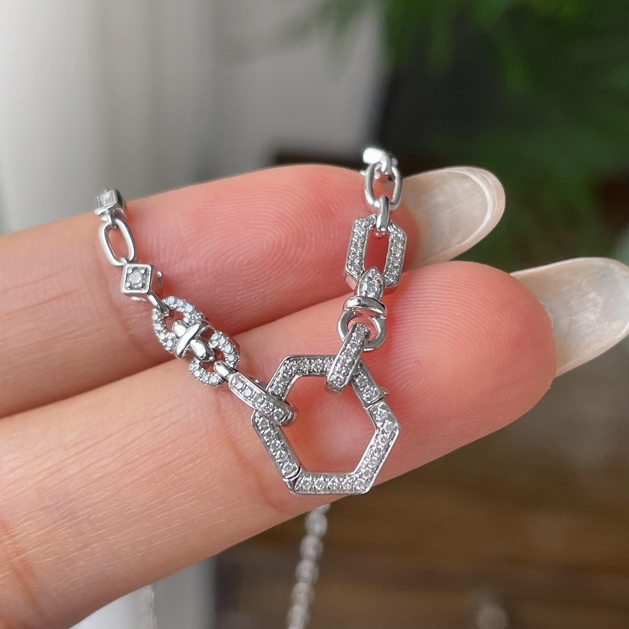 18k金钻镶万能链（yc356822）