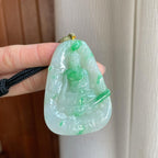 糯冰飘花翡翠阿弥陀佛（yc295053）