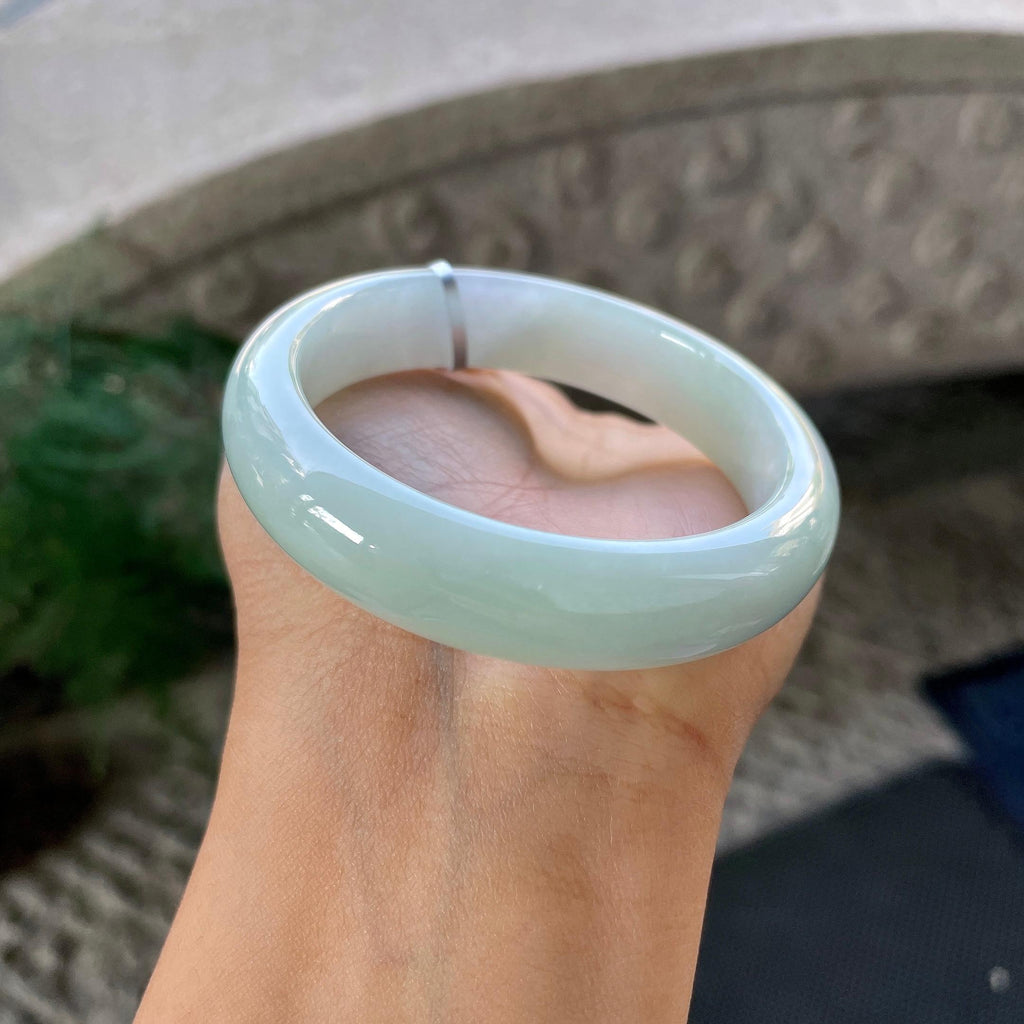 细糯种带底色平安镯（53mm）（yc305684）