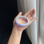 糯冰紫罗兰翡翠平安镯（57.5mm）（yc391266）
