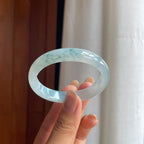 糯冰飘花翡翠贵妃镯(50.8mm)（yc413644）