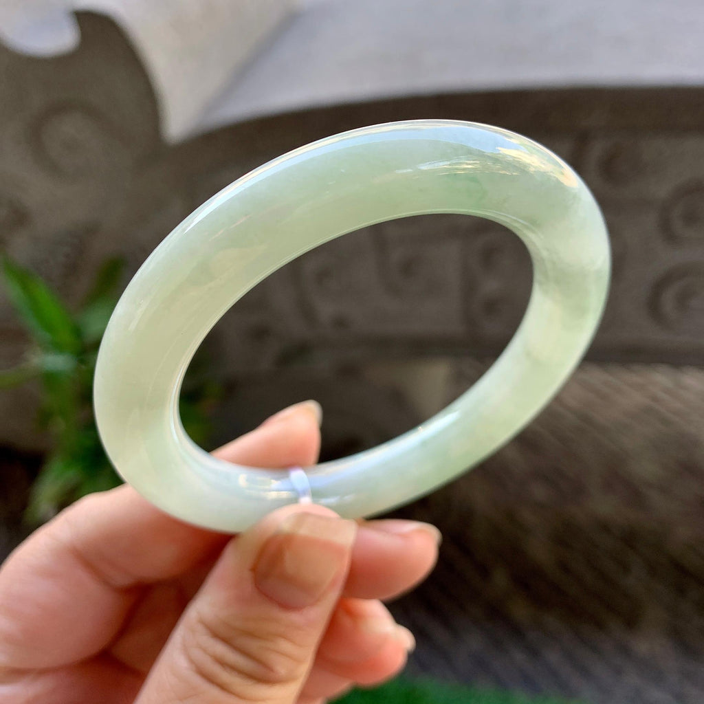 细糯种飘花圆条手镯（52.5mm）（yc308184）