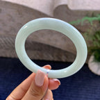 糯种淡晴底圆条手镯（54mm）（yc223237）