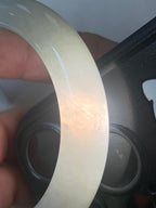 糯冰种晴底飘花平安镯（53.6mm）（yc226061）