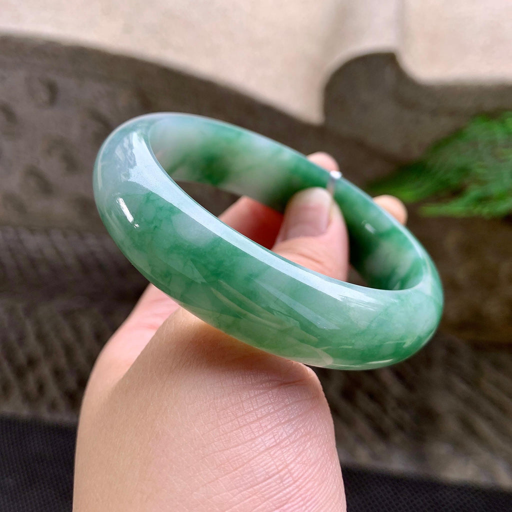 糯种飘花宽版轮胎手镯（58mm）（yc259757）