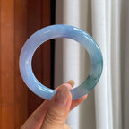 糯冰紫罗兰飘花圆条手镯（53mm）（yc422965）