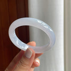 冰种淡春底翡翠贵妃镯（52mm）（yc254049）