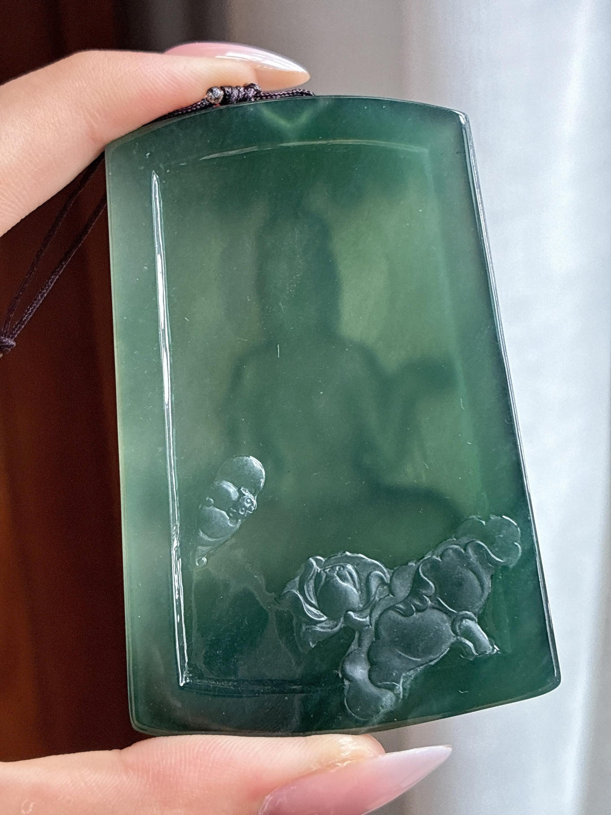 冰种湖水绿观音挂件（yc750090）