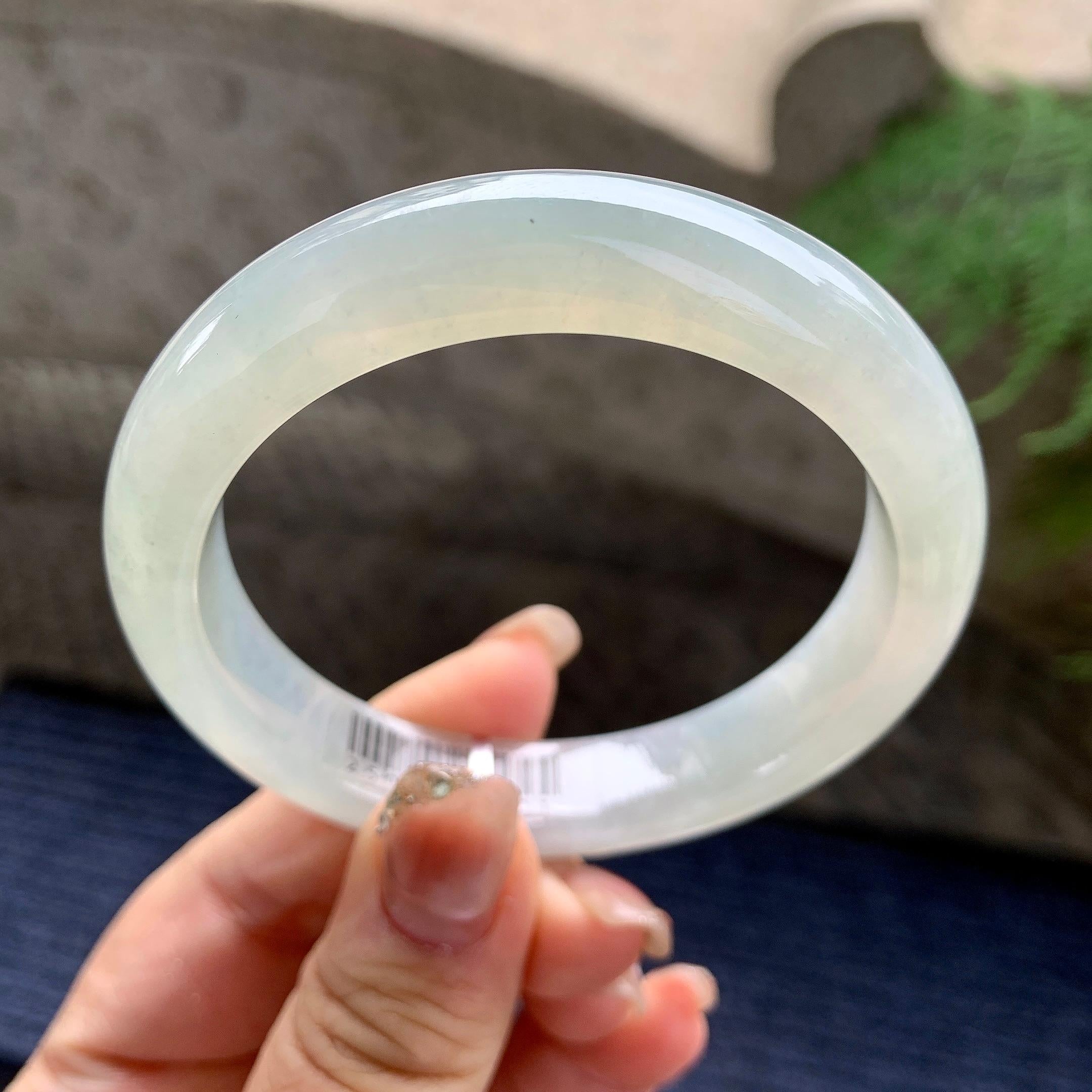糯冰种无色平安镯（56mm）（yc297950）