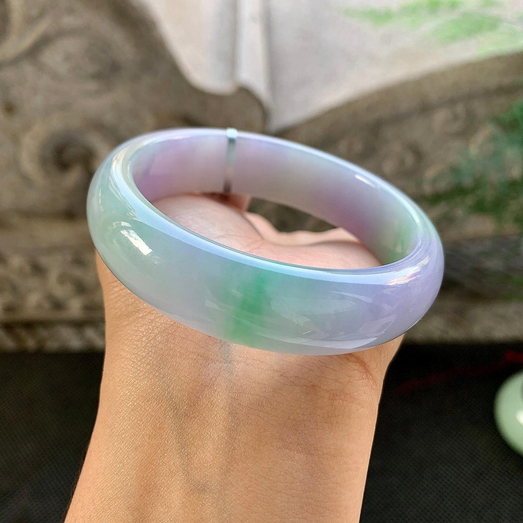 细糯种春彩宽版轮胎手镯（57.6mm）（yc264070）