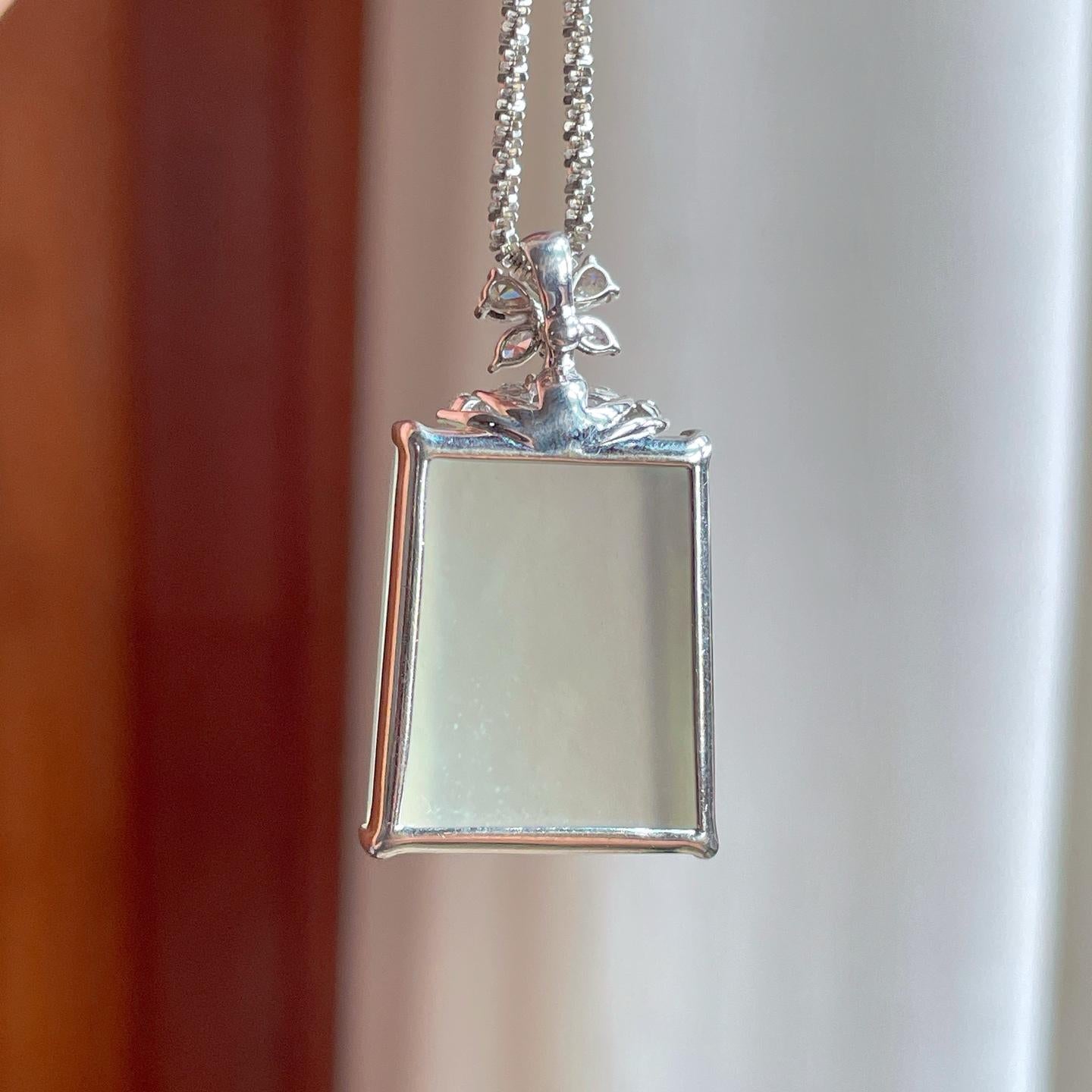 18k金钻镶冰种淡底色翡翠无事牌（yc263554）