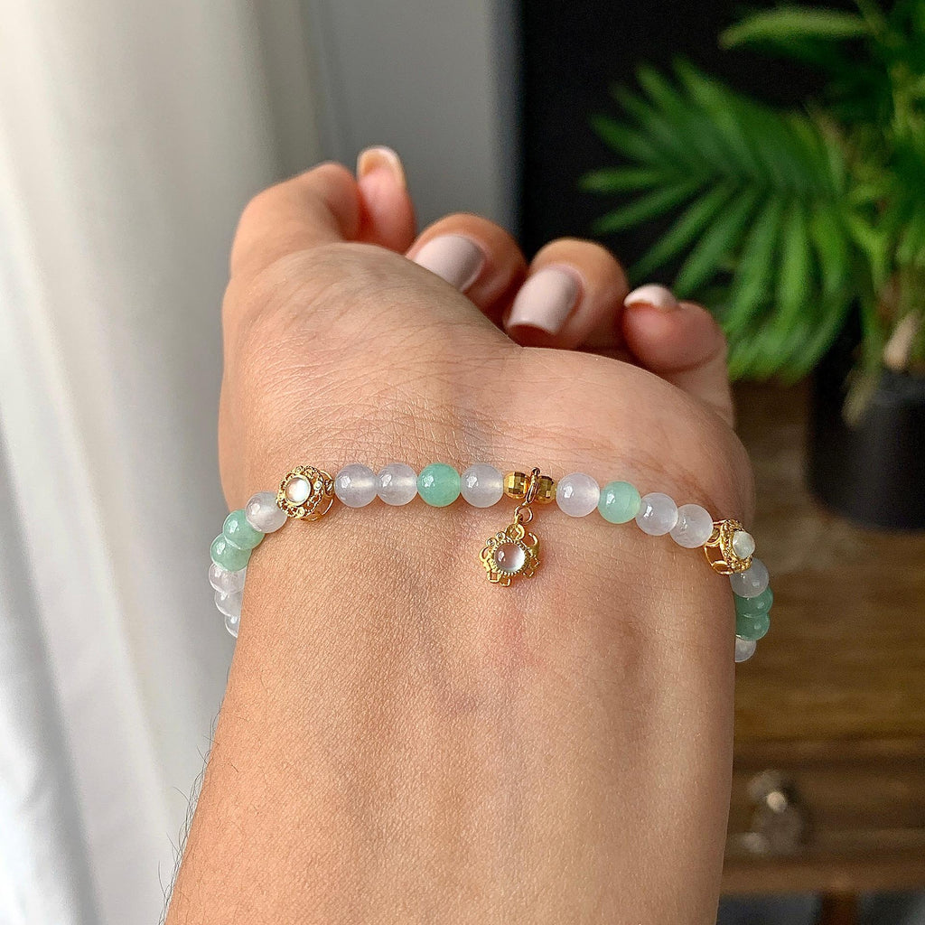 糯冰种多彩手链（yc230959）