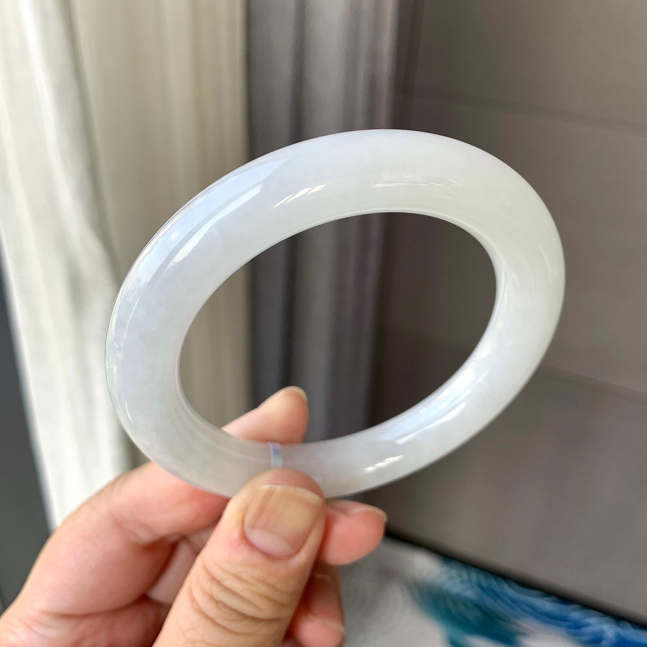 细糯种无色圆条手镯（57mm）（yc262788）