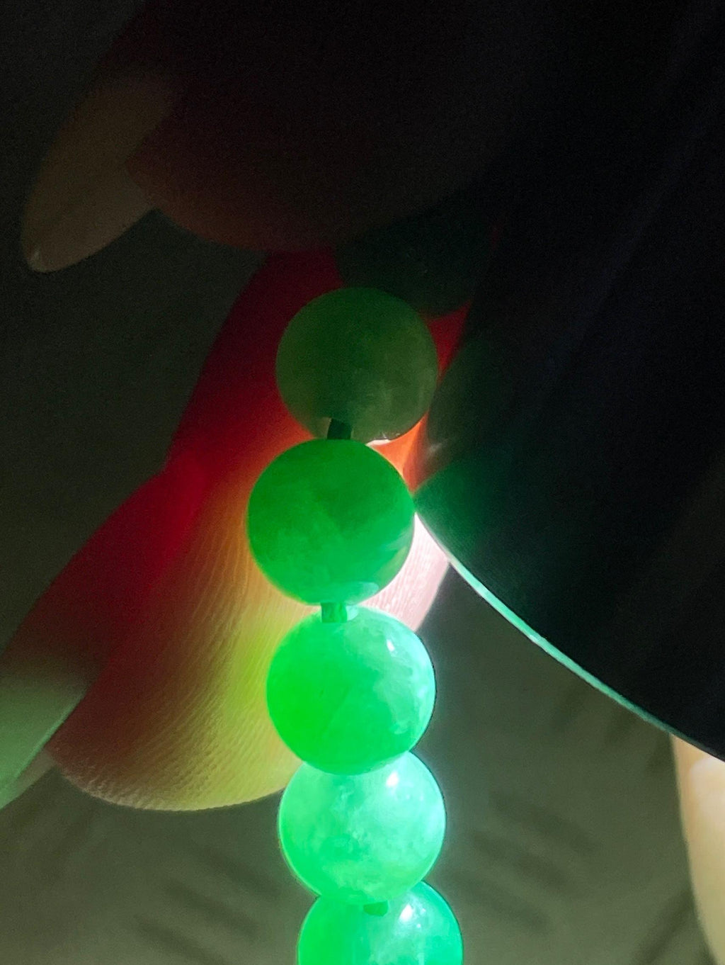 糯冰满绿珠串项链（yc723375）