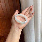 糯冰白月光贵妃翡翠手镯（53.6mm）（yc354240）