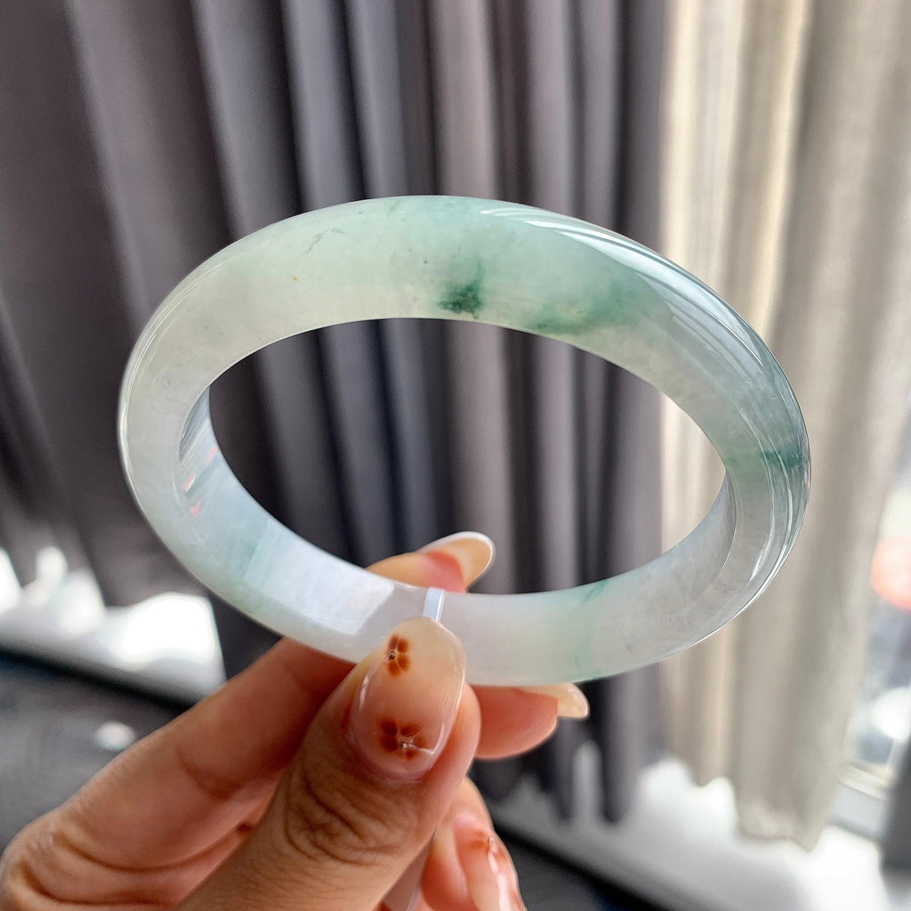 细糯种飘花贵妃手镯（56.4mm）（yc250447）