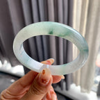 细糯种飘花贵妃手镯（56.4mm）（yc250447）