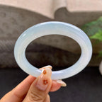细糯种无色圆条手镯（53.2mm）（yc272079）