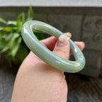 糯种油青圆条手镯（54.4mm）（yc310103）
