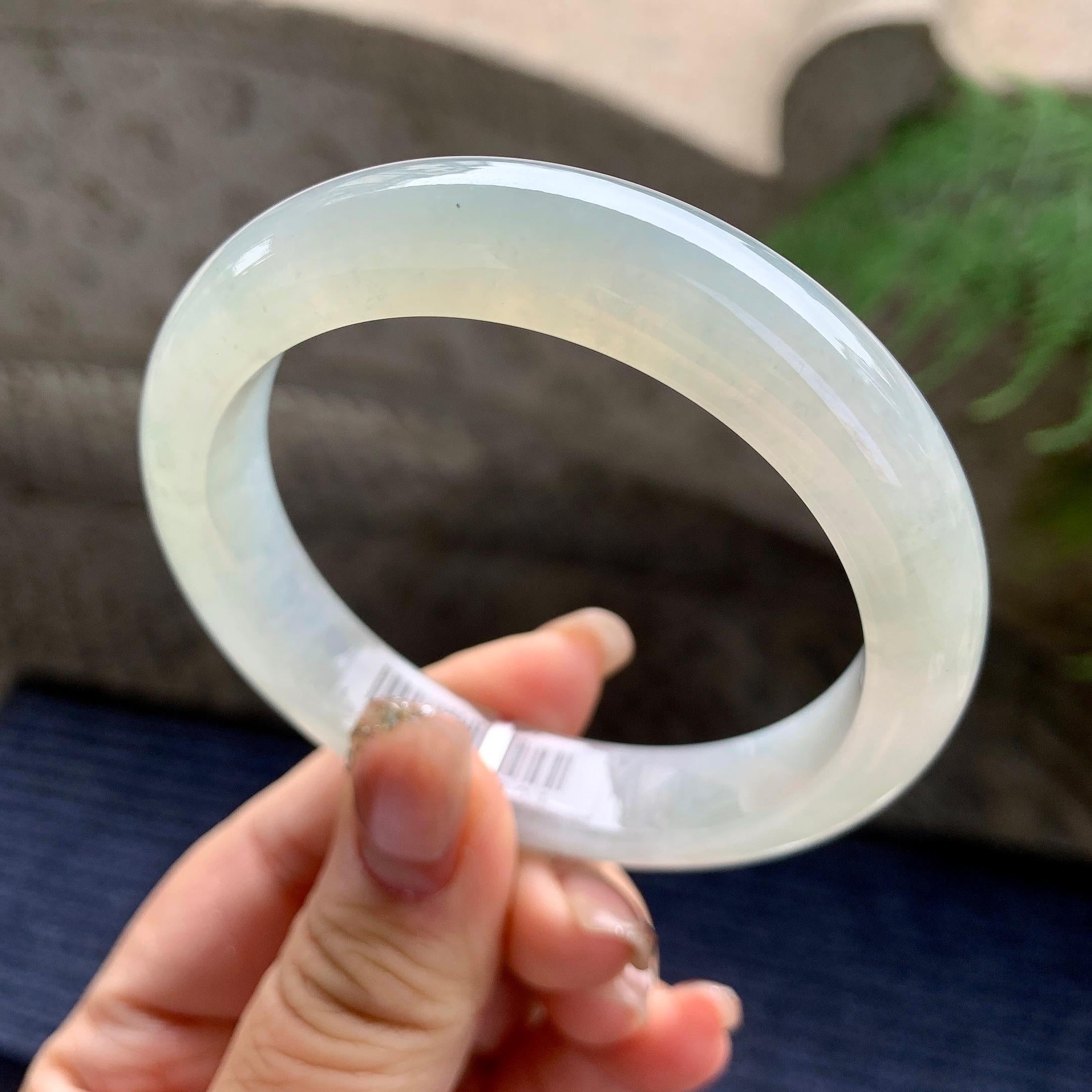 糯冰种无色平安镯（56mm）（yc297950）