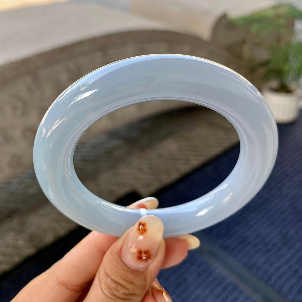 细糯种紫罗兰圆条手镯（54.4mm）（yc249407）