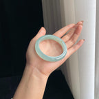 冰种晴底翡翠平安镯（56mm）（yc374779）