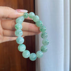 糯冰飘花翡翠珠串手串（yc266478）