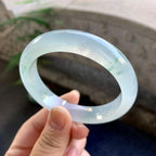 糯冰种飘花平安镯（57.2mm）（yc264530）