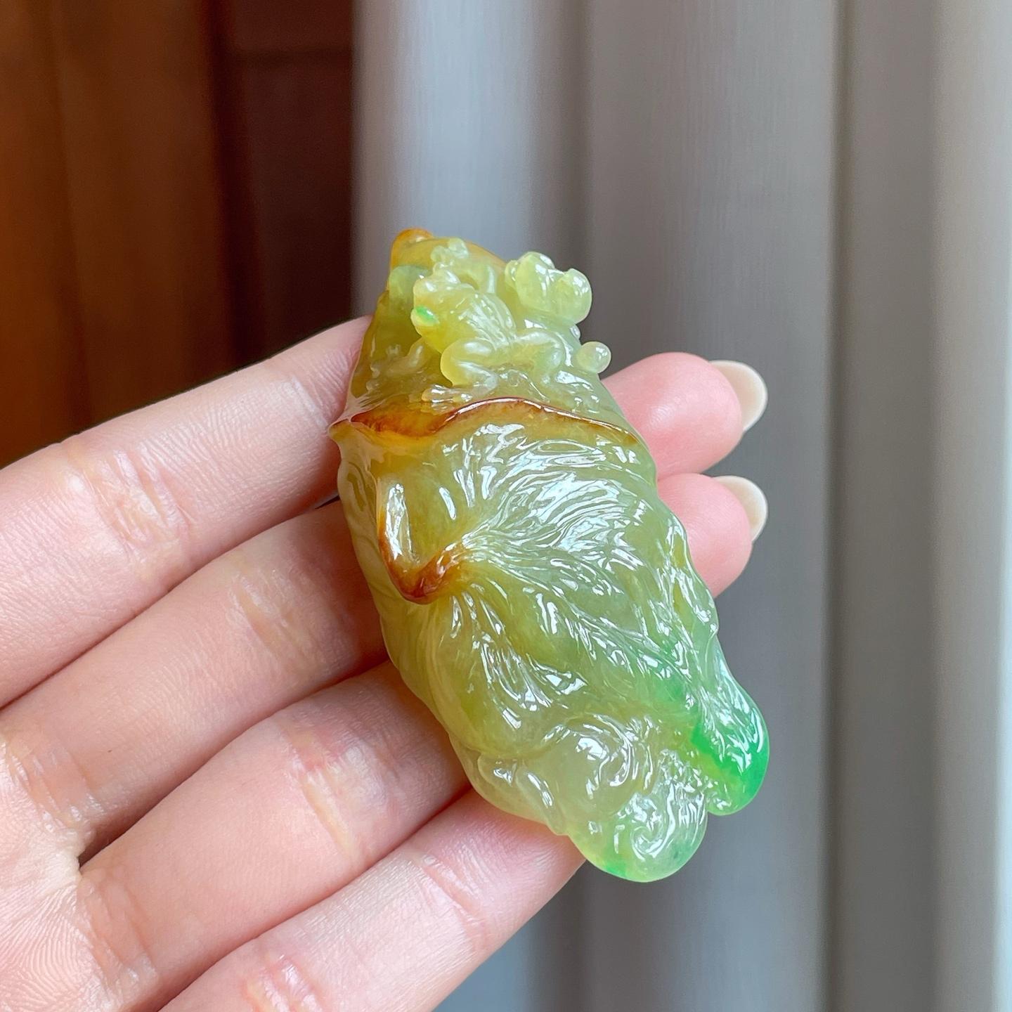 糯冰黄加绿翡翠力争上游（yc370400）