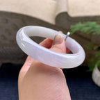 糯种淡紫底平安镯（57.7mm）（yc194572）
