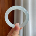 冰种白月光翡翠平安镯（54mm）（yc312901）