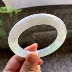 糯冰种晴底圆条手镯（57.5mm）（yc202341）