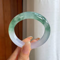 冰种飘花翡翠平安镯（53.6mm)（yc423161）