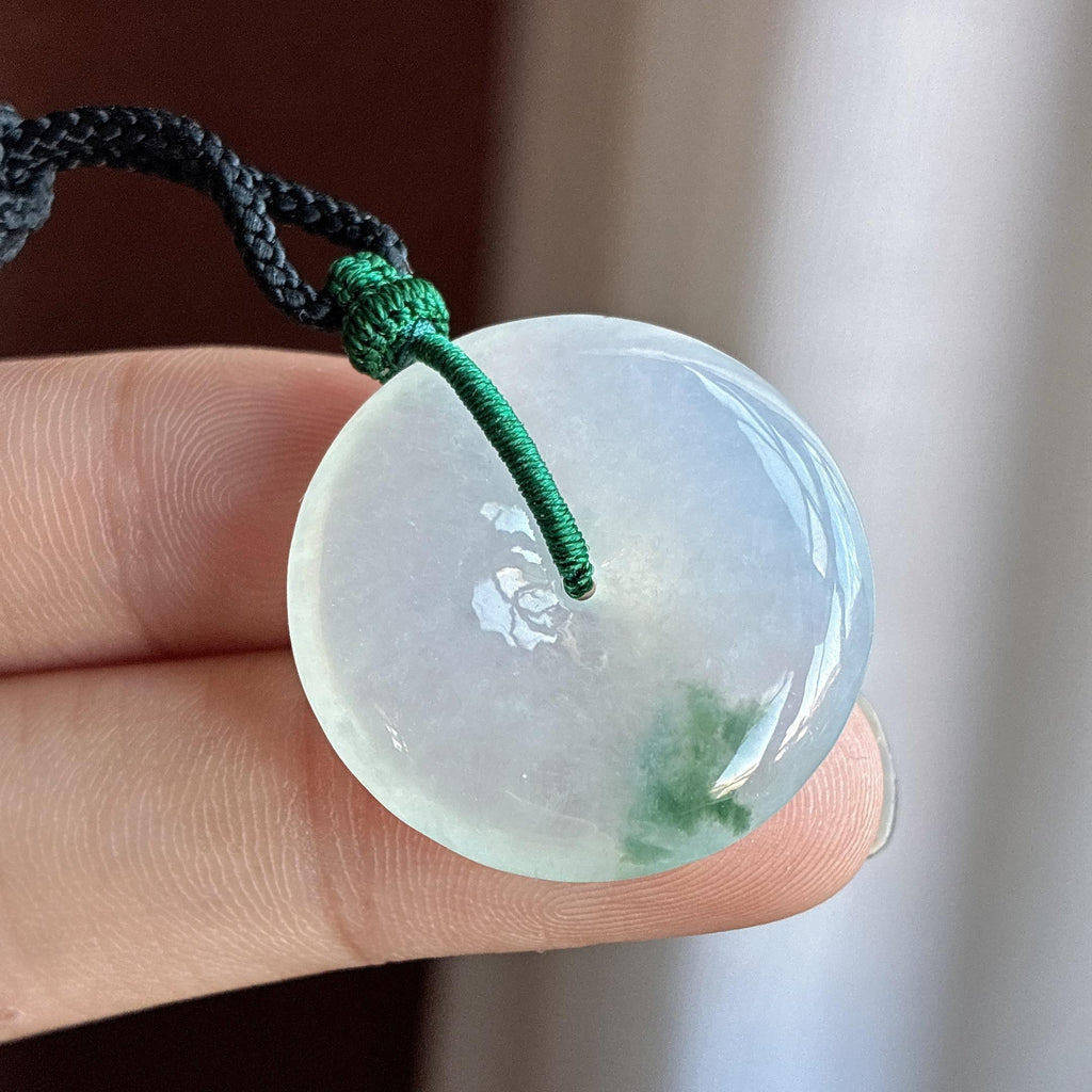 特推 糯冰飘花平安扣挂件（yc749590）