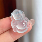 冰玻种无色翡翠宝宝佛（yc240368）