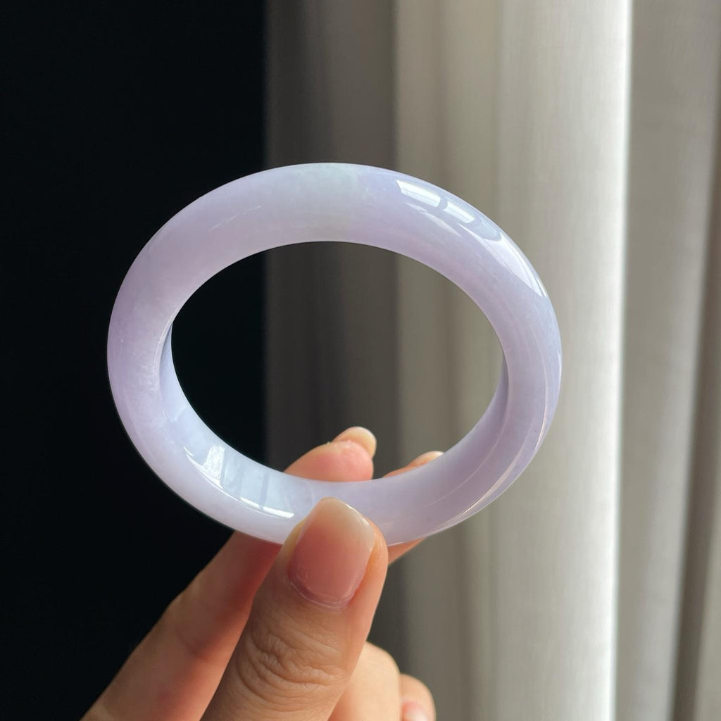糯冰紫罗兰翡翠平安镯（52.6mm）（yc397238）